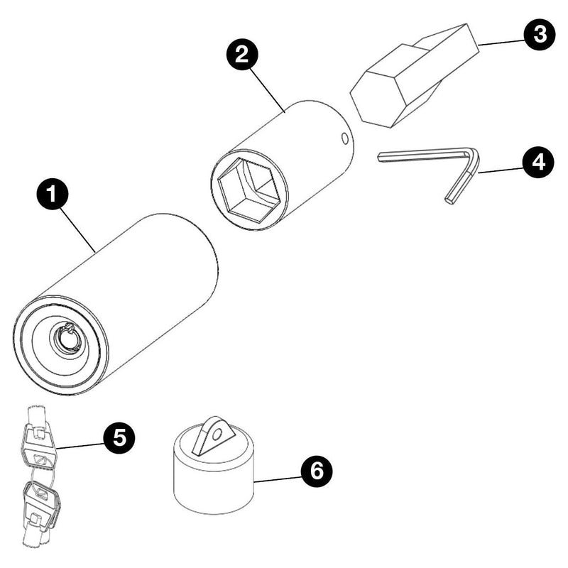 Torpedo Full Stop Purpleline Security Corner Steady Leg Lock Caravan Accessory Purpleline  - Dynamic Drive