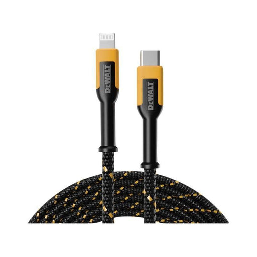 Dewalt Telecoms USB C to Lightning® Reinforced Charging Cable 1.2m (4ft) DEWALT Telecoms - Dynamic Drive
