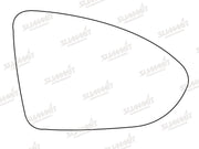Summit Heated Base Plate With Blind Spot Mirror Glass fits VW Golf Mk 7 12 on RHS Summit - Dynamic Drive