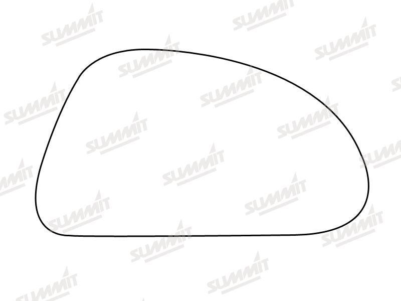 Summit Stick-On Standard Mirror Glass fits Suzuki Alto 81 on RHS Summit - Dynamic Drive