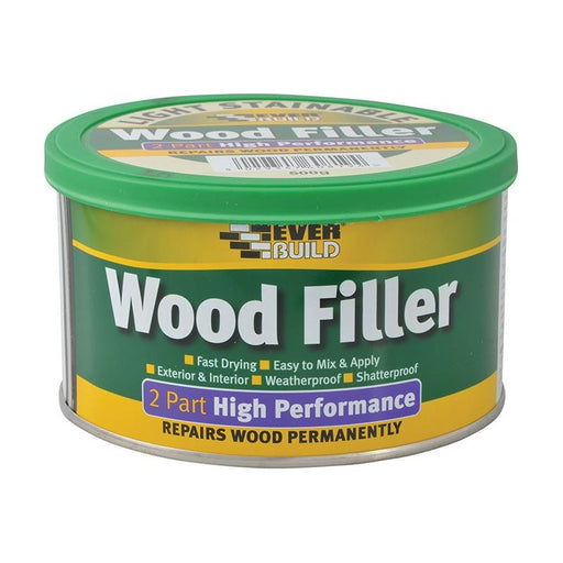 Everbuild Sika 2-Part High-Performance Wood Filler Light Stainable 500g Everbuild Sika - Dynamic Drive
