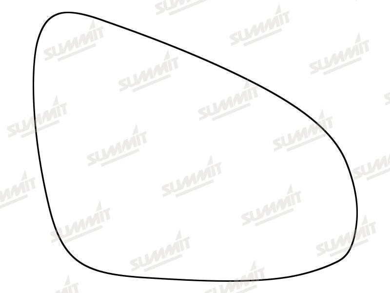 Summit Non-Heated Base Plate With Standard Mirror Glass fits Toyota Aygo 14 on RHS Summit - Dynamic Drive