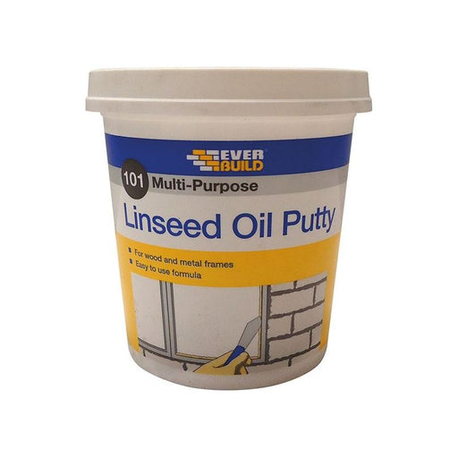 Everbuild Sika 101 Multi-Purpose Linseed Oil Putty Natural 1kg Everbuild Sika - Dynamic Drive