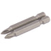 Draper Cross Slot Insert Bit, 1/4" Hex, 50mm Long, No.1 (Pack of 2) 64232 Draper - Dynamic Drive