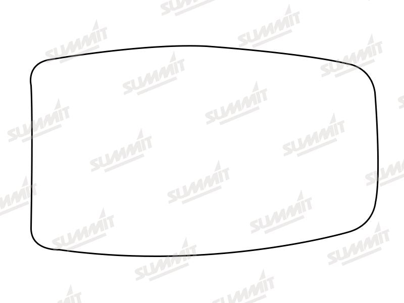 Summit Stick-On Standard Mirror Glass fits Alfa 33 RHS Summit - Dynamic Drive