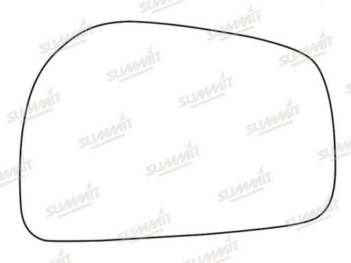 Summit Stick-On Standard Mirror Glass fits Daewoo Musso LHS Summit - Dynamic Drive