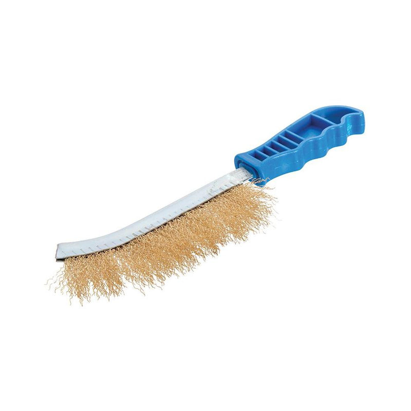 Silverline Brassed Wire Brush Brass Silverline - Dynamic Drive