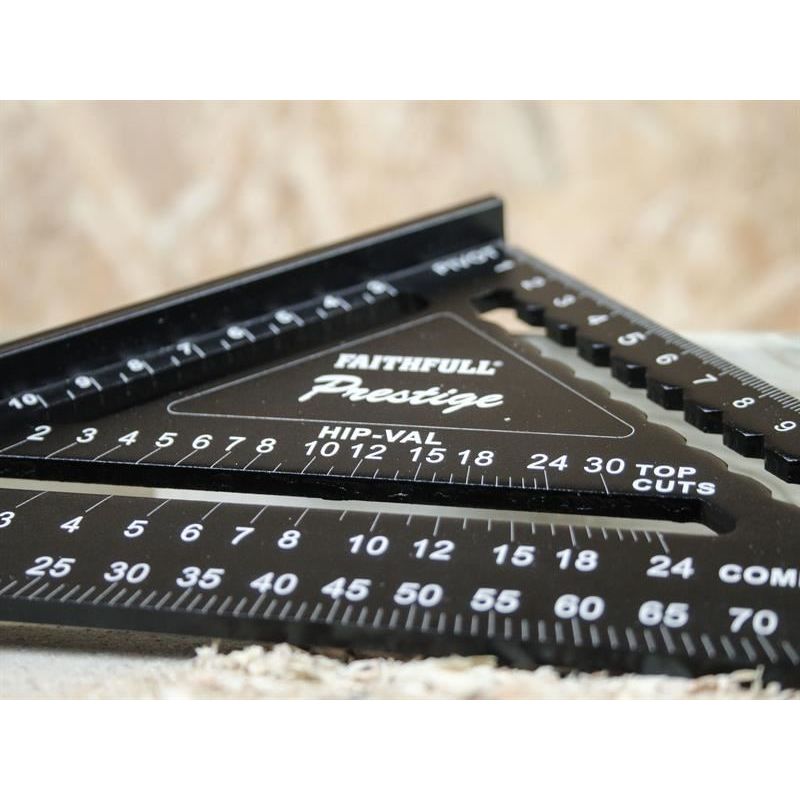 Faithfull Prestige Quick Square Black Aluminium 178mm (7in) Faithfull - Dynamic Drive