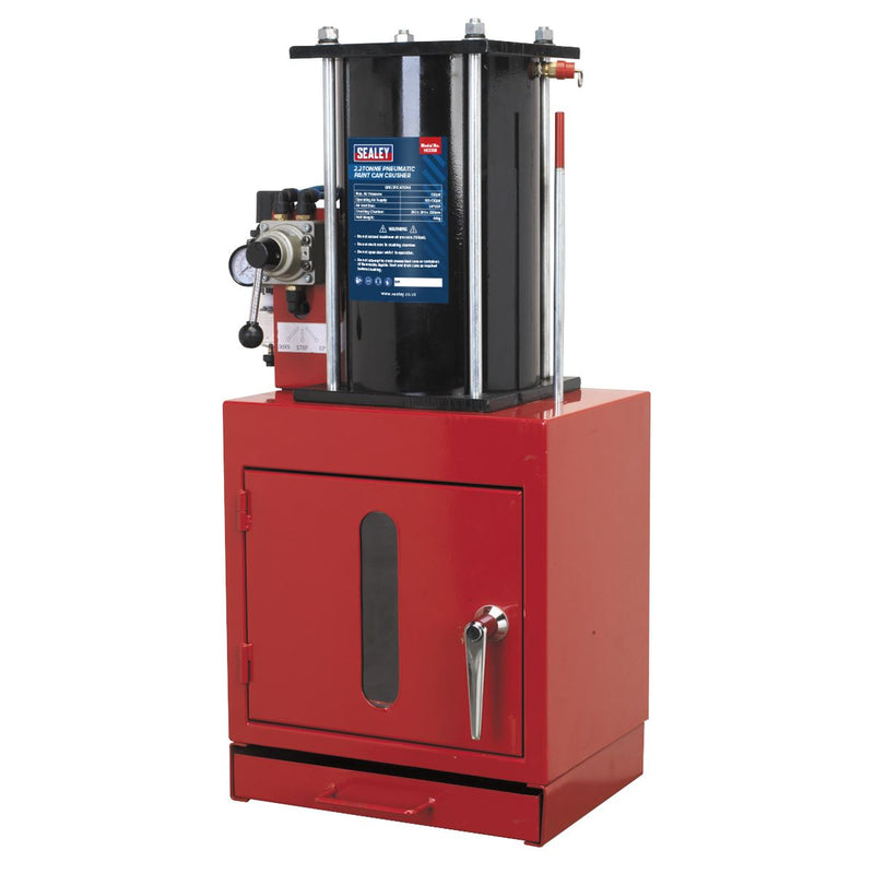Sealey Pneumatic Paint Can Crusher 2.2tonne HCC08 Sealey - Dynamic Drive