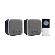 Uni-Com Portable and Plug-In Door Chime Set, Black Uni-Com - Dynamic Drive