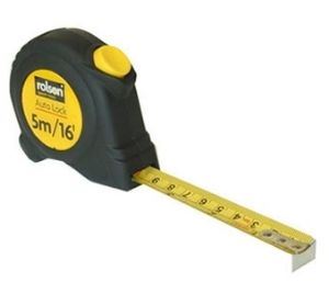 Rolson Tape Measure C/W Rubber Cover 5M X 19Mm 50565 Rolson - Dynamic Drive