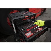 Milwaukee 1/4" drive ratchet, socket, screwdriver and wrench set PACKOUT foam insert - 35pc Milwaukee - Dynamic Drive