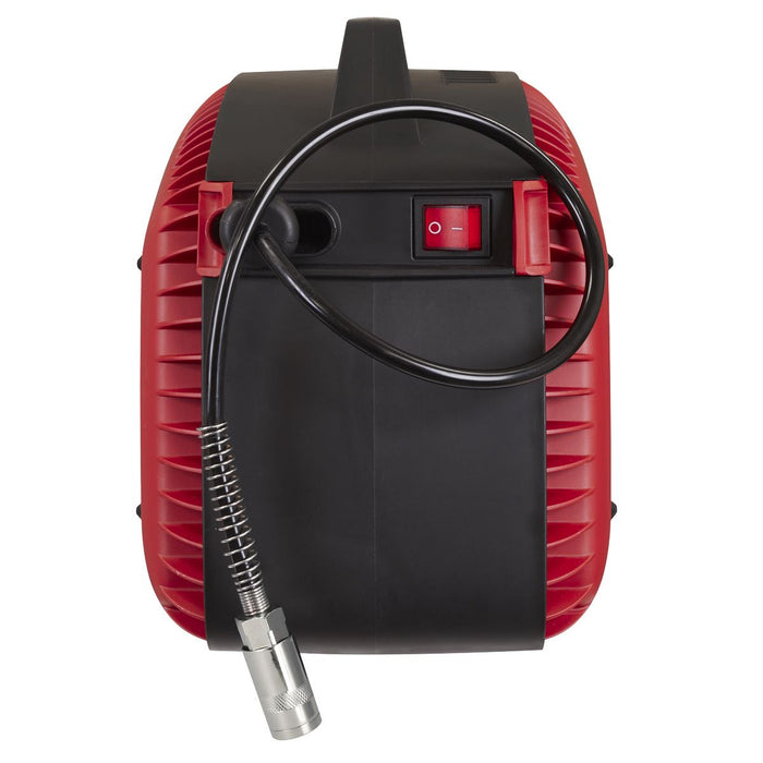 Sealey Wall Mounting Oil Free Air Compressor 1.5hp with 7m Retractable Hose Reel Sealey - Dynamic Drive