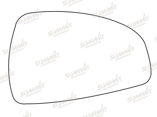 Summit Stick-On Aspheric Mirror Glass fits Audi TT 06 to 14 RHS Summit - Dynamic Drive