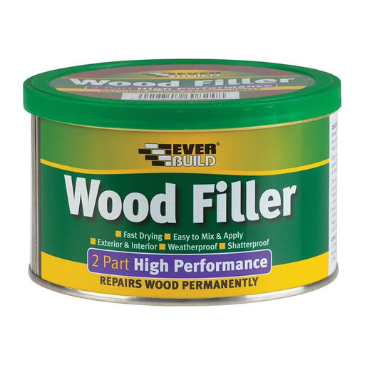 Everbuild Sika 2-Part High-Performance Wood Filler White 500g Everbuild Sika - Dynamic Drive