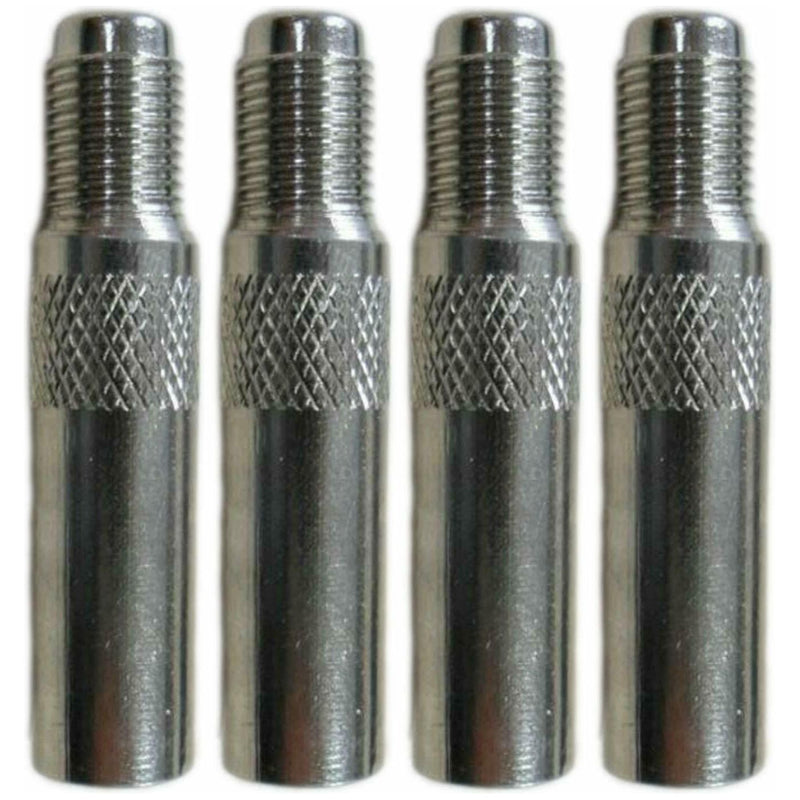 Pack Of 4 Metal Schrader Tyre Valve Extensions [VAL103] 40 mm Long Simply - Dynamic Drive