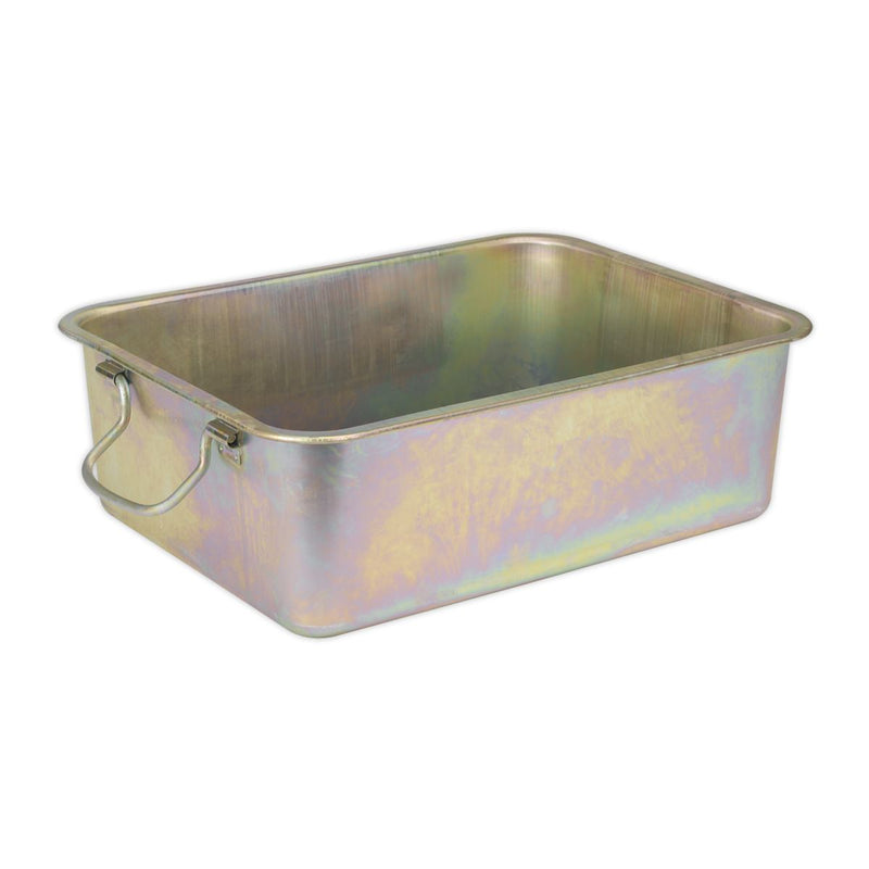 Sealey Metal Drain Pan 16L DRPM3 Sealey - Dynamic Drive