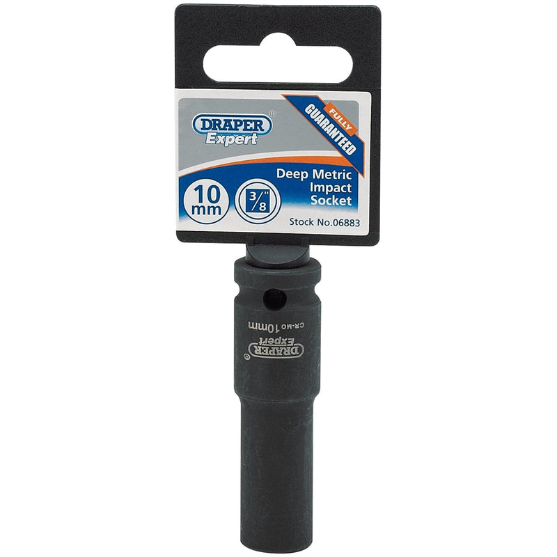 Draper Expert HI-TORQ 6 Point Deep Impact Socket, 3/8" Sq. Dr., 10mm Draper - Dynamic Drive