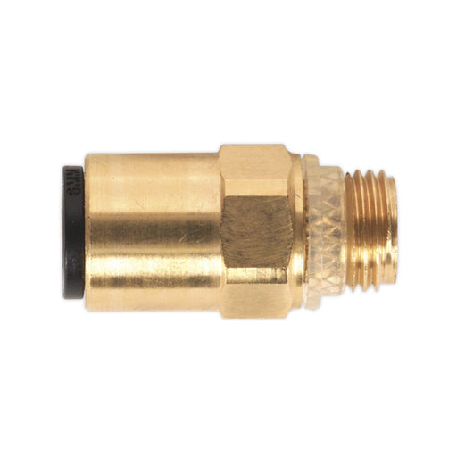 Sealey Brass SuperThread Str Adaptor 6mmx1/8"BSP Pk of 2 (RM010611) JGBC618 Sealey  - Dynamic Drive