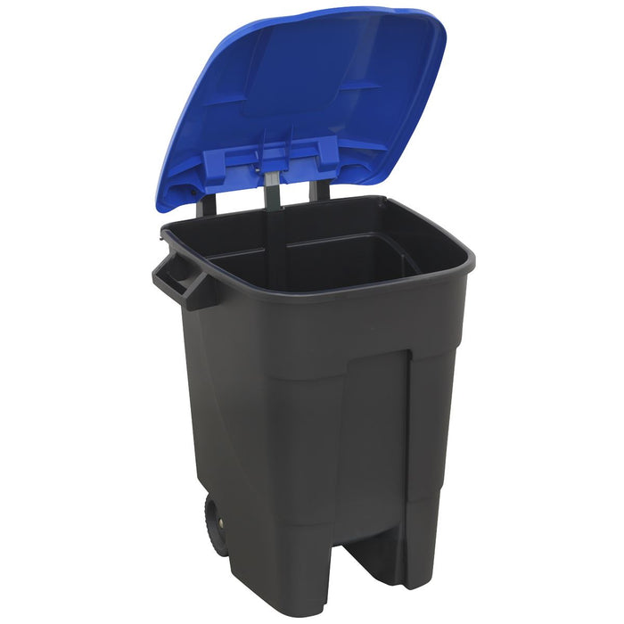 Sealey Refuse/Wheelie Bin 100L Blue BM100B Sealey - Dynamic Drive