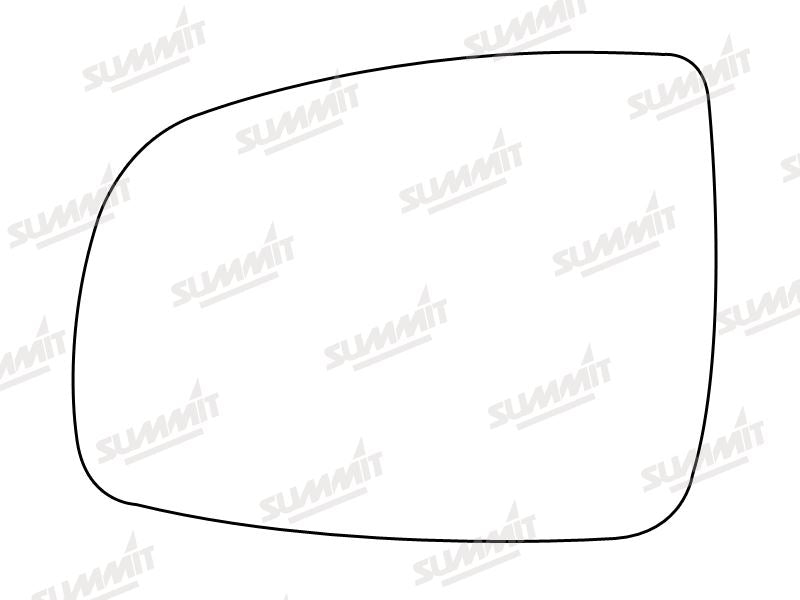 Summit Heated Backing Plate with Standard Glass fits Nissan Note 05-13 LHS Summit - Dynamic Drive