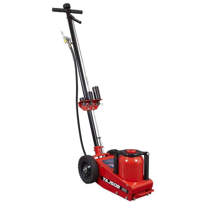 Sealey Air Operated Single Stage Trolley Jack 50 Tonne YAJ50B Sealey - Dynamic Drive