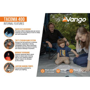 Vango Tacoma 400 Package Tent Deep Blue Vango - Dynamic Drive