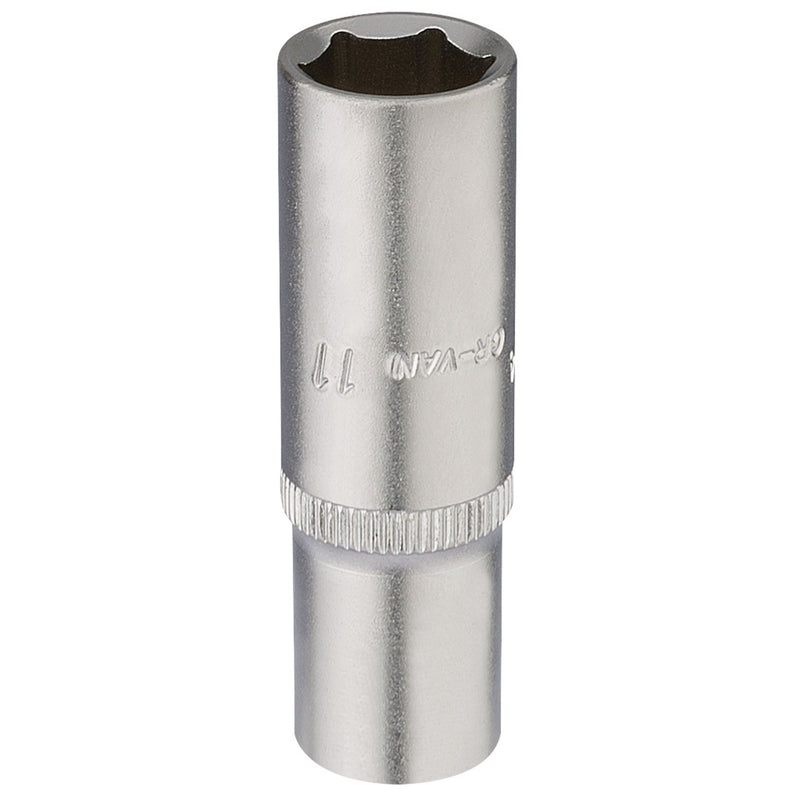 Draper Elora Deep Socket, 1/4" Sq. Dr., 11mm 58731 Draper - Dynamic Drive