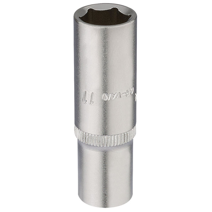 Draper Elora Deep Socket, 1/4" Sq. Dr., 11mm 58731 Draper - Dynamic Drive