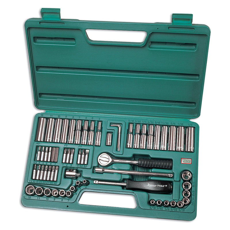Kamasa Socket Set 1/4"D, 63pc SS1463 Kamasa - Dynamic Drive