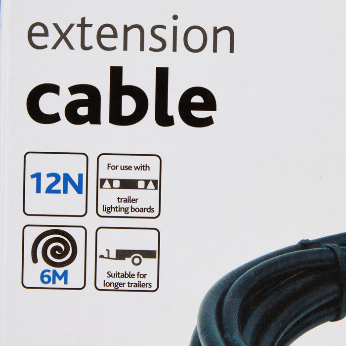 Ring Automotive RCT806 12N Trailer Board Extension Lead, 6 m , Black Ring Automotive - Dynamic Drive