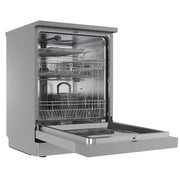 Baridi Regular Sized Freestanding Dishwasher 60cm Wide 14 Place Settings Silver Baridi - Dynamic Drive