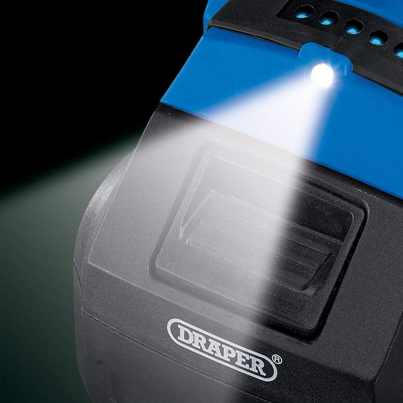 Draper D20 20V Brushless Mid-Torque Impact Wrench, 1/2", 400Nm, 2 x 3.0Ah Batter Draper - Dynamic Drive