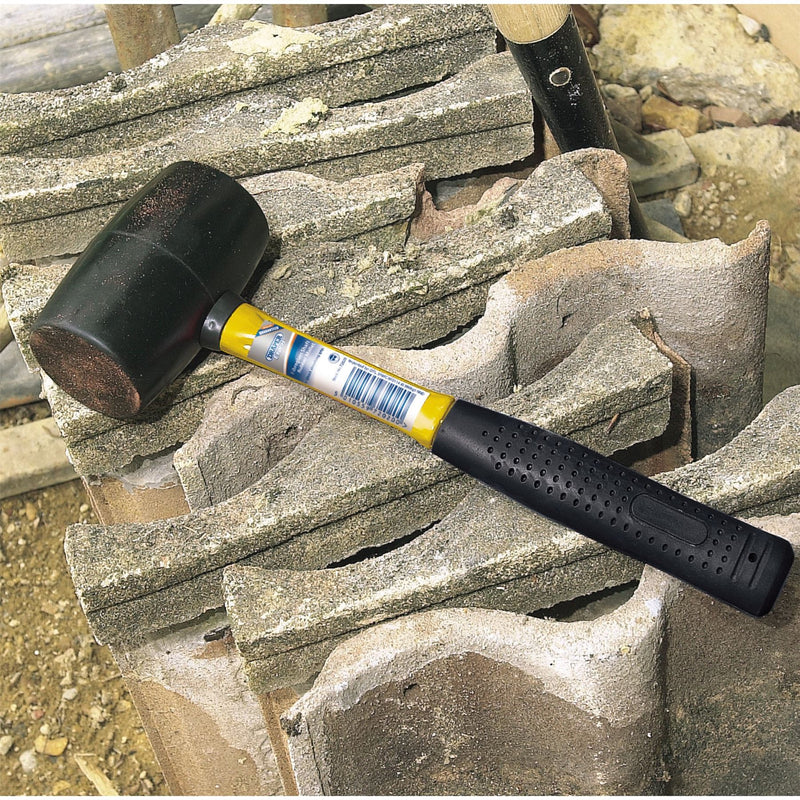 Draper Rubber Mallet with Fibreglass Shaft, 680g/24oz 72020 Draper - Dynamic Drive