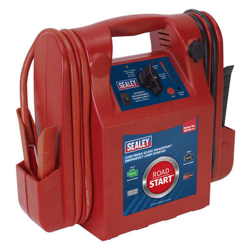 Sealey RoadStart® Emergency Jump Starter 12/24V 3200/1600 Peak Amps Sealey  - Dynamic Drive