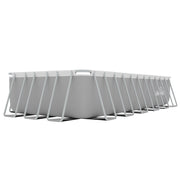 Dellonda Steel Frame Rectangular Swimming Pool - Step Ladder & Filter Pump 25ft Dellonda - Dynamic Drive