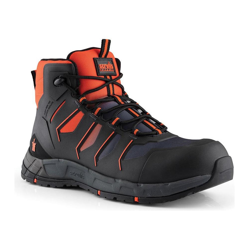 Scruffs Glide Safety Boot Black / Orange Size 10.5 / 45 Scruffs - Dynamic Drive