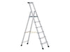 Zarges Anodised Trade Platform Steps, Platform Height 1.54m 7 Rungs Zarges - Dynamic Drive