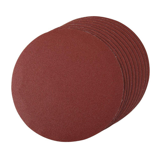 Silverline Hook & Loop Discs 180mm 10pk 180mm 120 Grit Silverline - Dynamic Drive