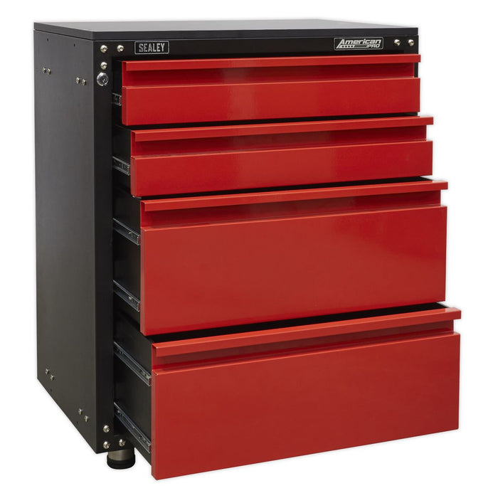 Sealey Modular 4 Drawer Cabinet with Worktop 665mm APMS84 Sealey - Dynamic Drive