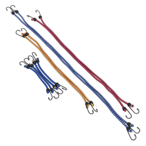 Sealey Elastic Cord Set 10pc BCS10 Sealey - Dynamic Drive