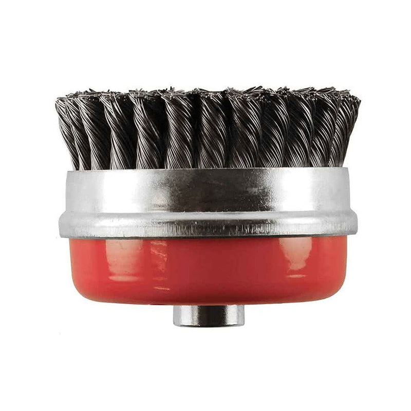 Abracs ABWB07014T Wire Brush Twist Knot Cup - 70mm Diameter x M14-0.5 Wire Gauge ABRACS - Dynamic Drive