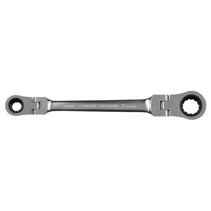 Sealey Ratchet Ring Spanner 4-in-1 Flexi-Head Reversible Metric Platinum Series Sealey - Dynamic Drive