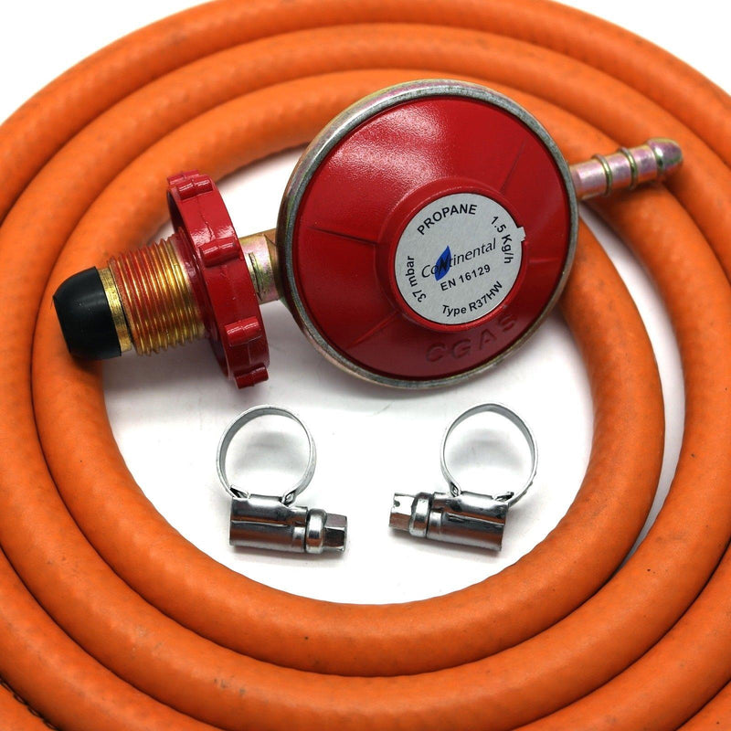 Propane Regulator Hand Wheel & Hose Clip Kit 2 Clips Caravan Gas Bottle Camping Crusader  - Dynamic Drive