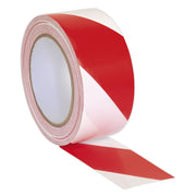 Sealey Hazard Warning Tape 50mm x 33m Red/White HWTRW Sealey - Dynamic Drive