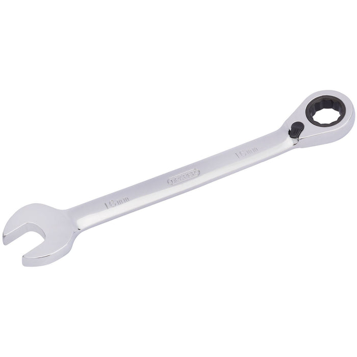 Draper HI-TORQ Metric Reversible Ratcheting Combination Spanner, 16mm Draper - Dynamic Drive