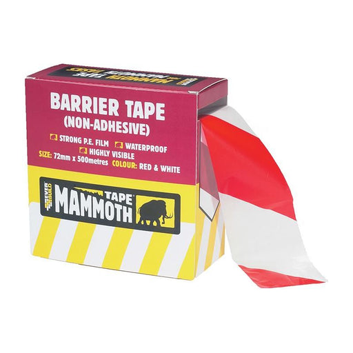 Everbuild Sika Barrier Tape Red / White 72mm x 500m Everbuild Sika - Dynamic Drive