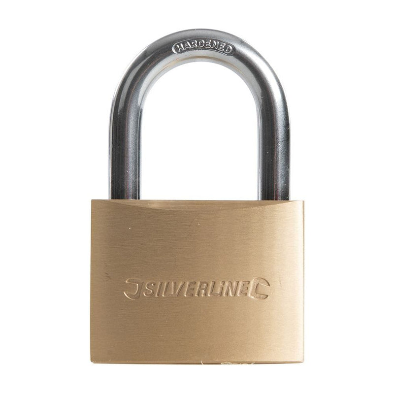 Silverline Brass Padlock 60mm Silverline - Dynamic Drive