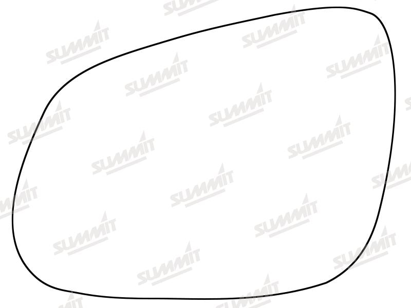 Summit Stick-On Standard Mirror Glass fits Vauxhall Viva 15 on LHS Summit - Dynamic Drive