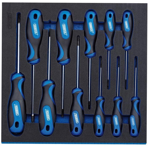 Draper TX-STAR Security Soft Grip Screwdriver Set in 1/2 Drawer EVA Insert Tray Draper - Dynamic Drive